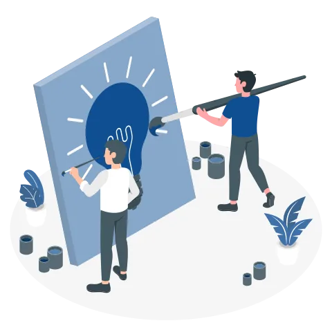 Beratung und Analyse Illustration